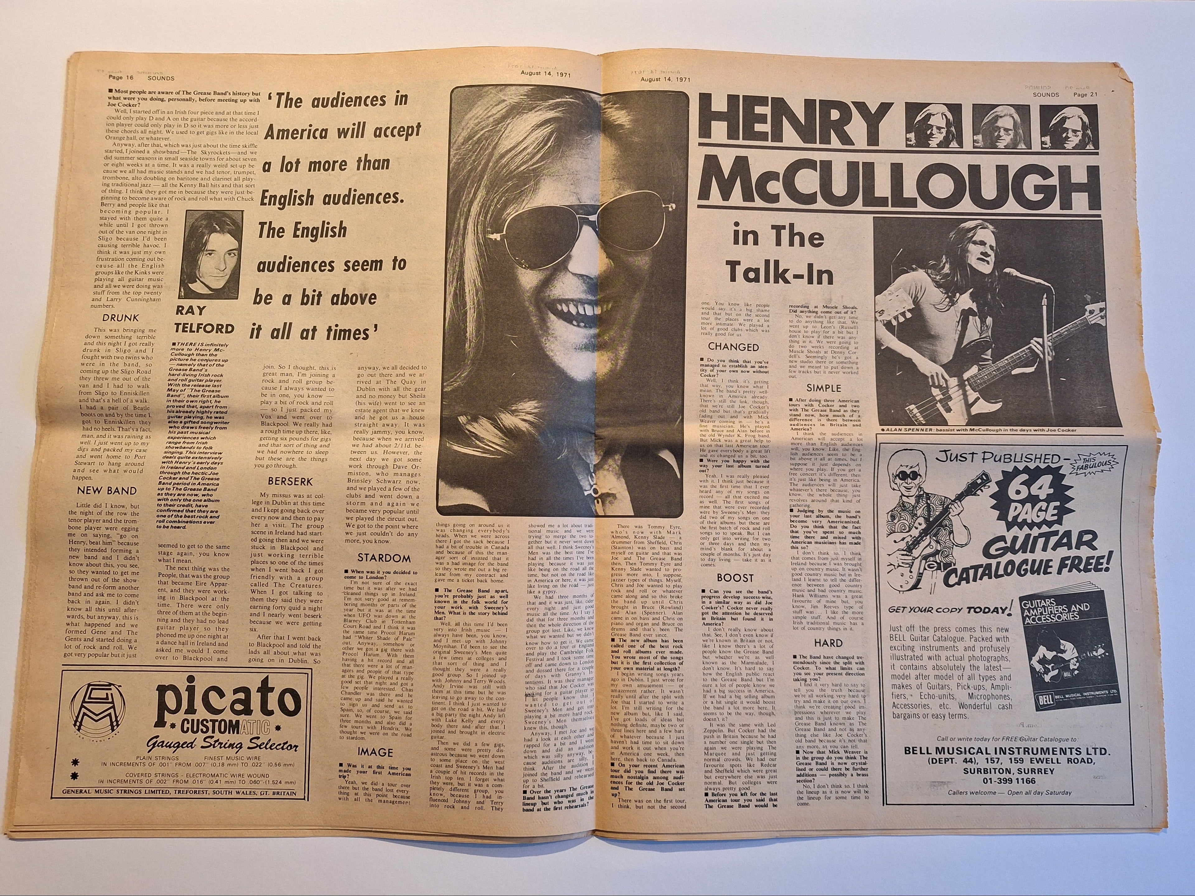 Magazine – Jethro Tull Special, 14 Aug 1971, UK, 36 pages