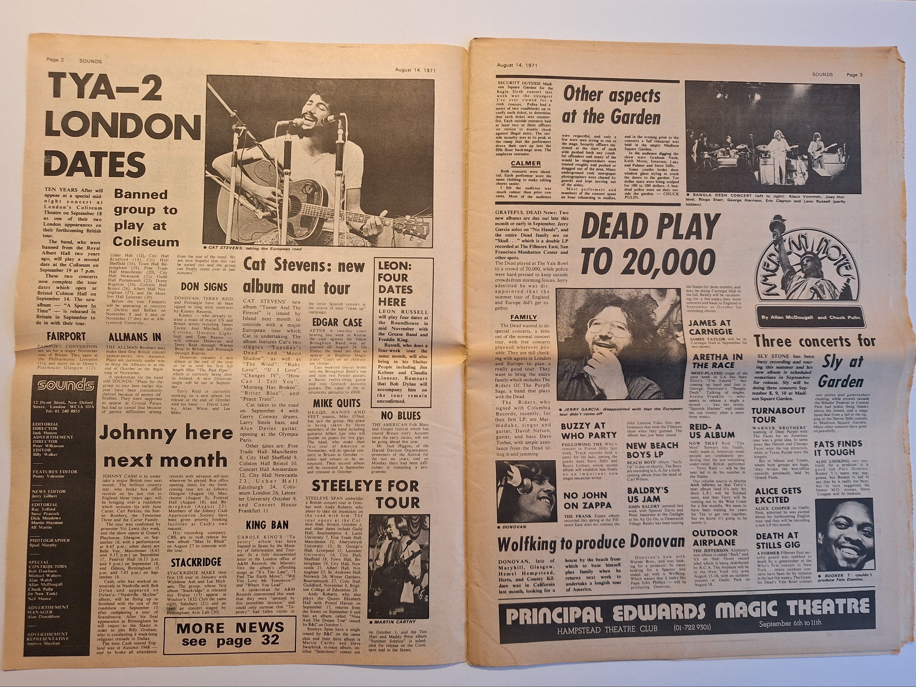 Magazine – Jethro Tull Special, 14 Aug 1971, UK, 36 pages
