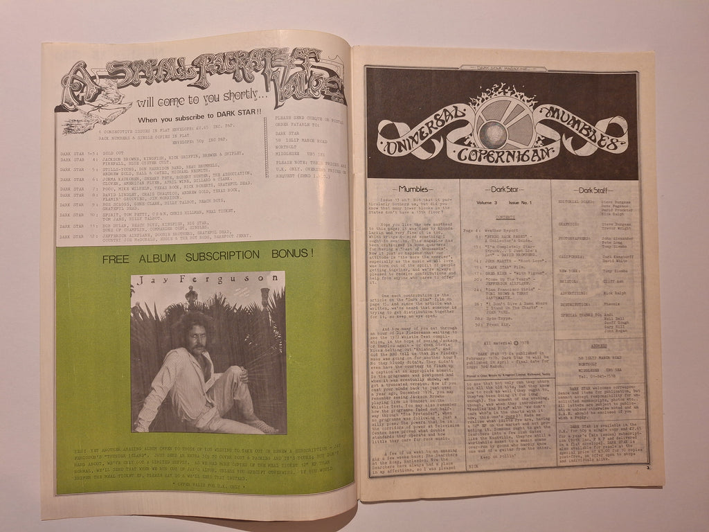 Darkstar Magazine – Original Music Fanzine from 1978