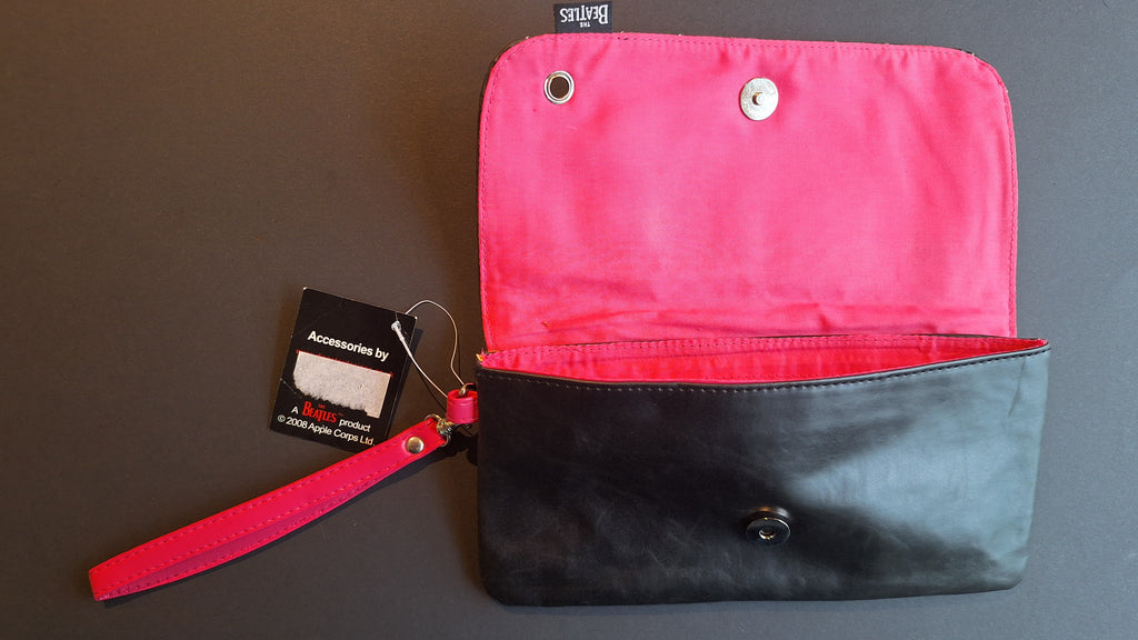 The Beatles Tote Bag – Black with Pink Interior | Official Apple Corps (2008)