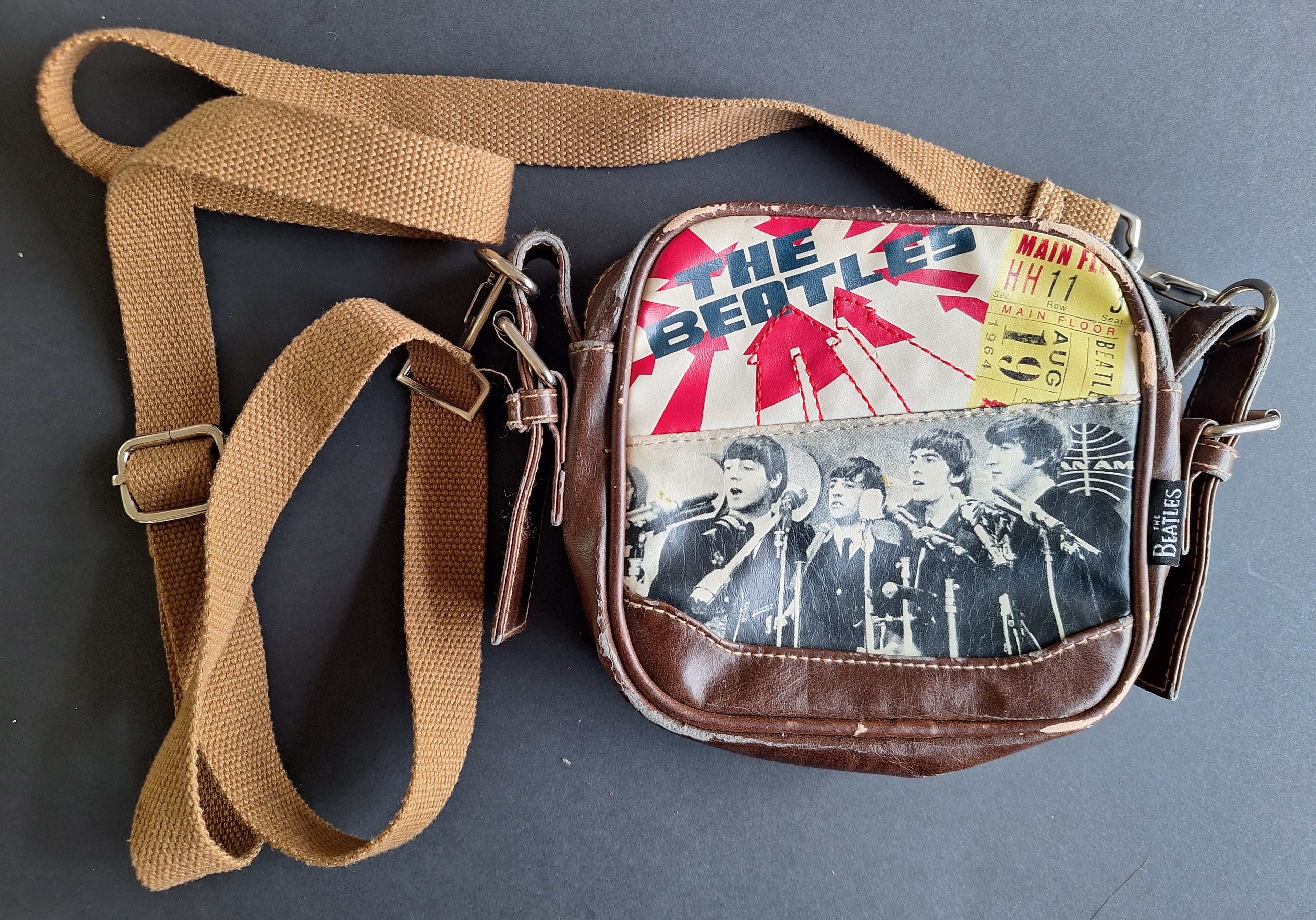 The Beatles Small Shoulder Bag (Brown) | Unique Collector's Item [Vintage]