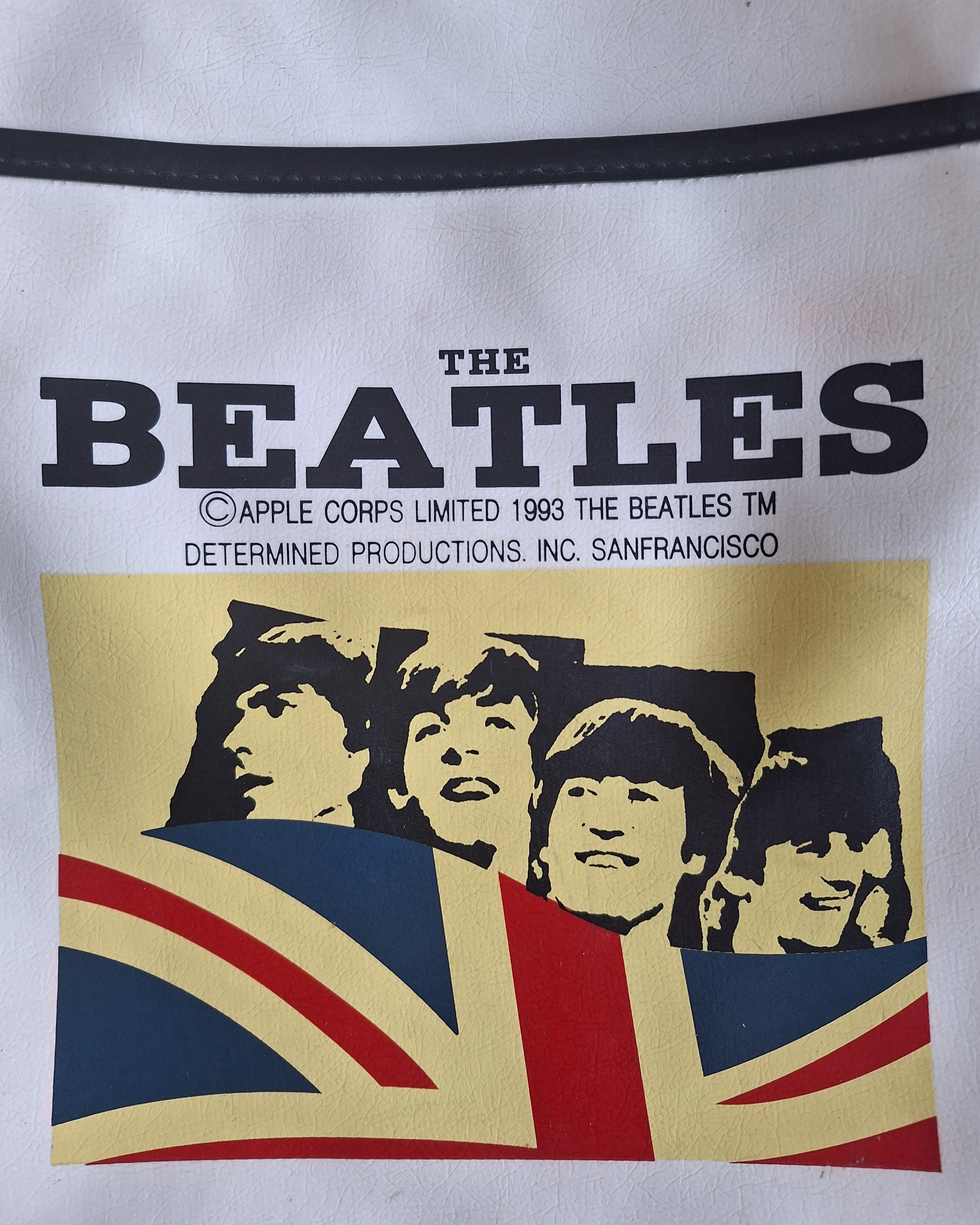 The Beatles Shoulder Bag (White/Black) | Retro Band Bag [Vintage]