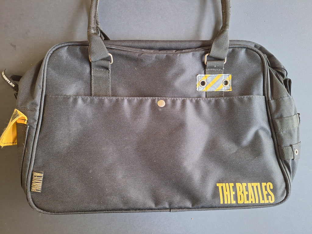 The Beatles Shoulder/Handbag (Black with Yellow Print) | Sgt. Pepper Design
