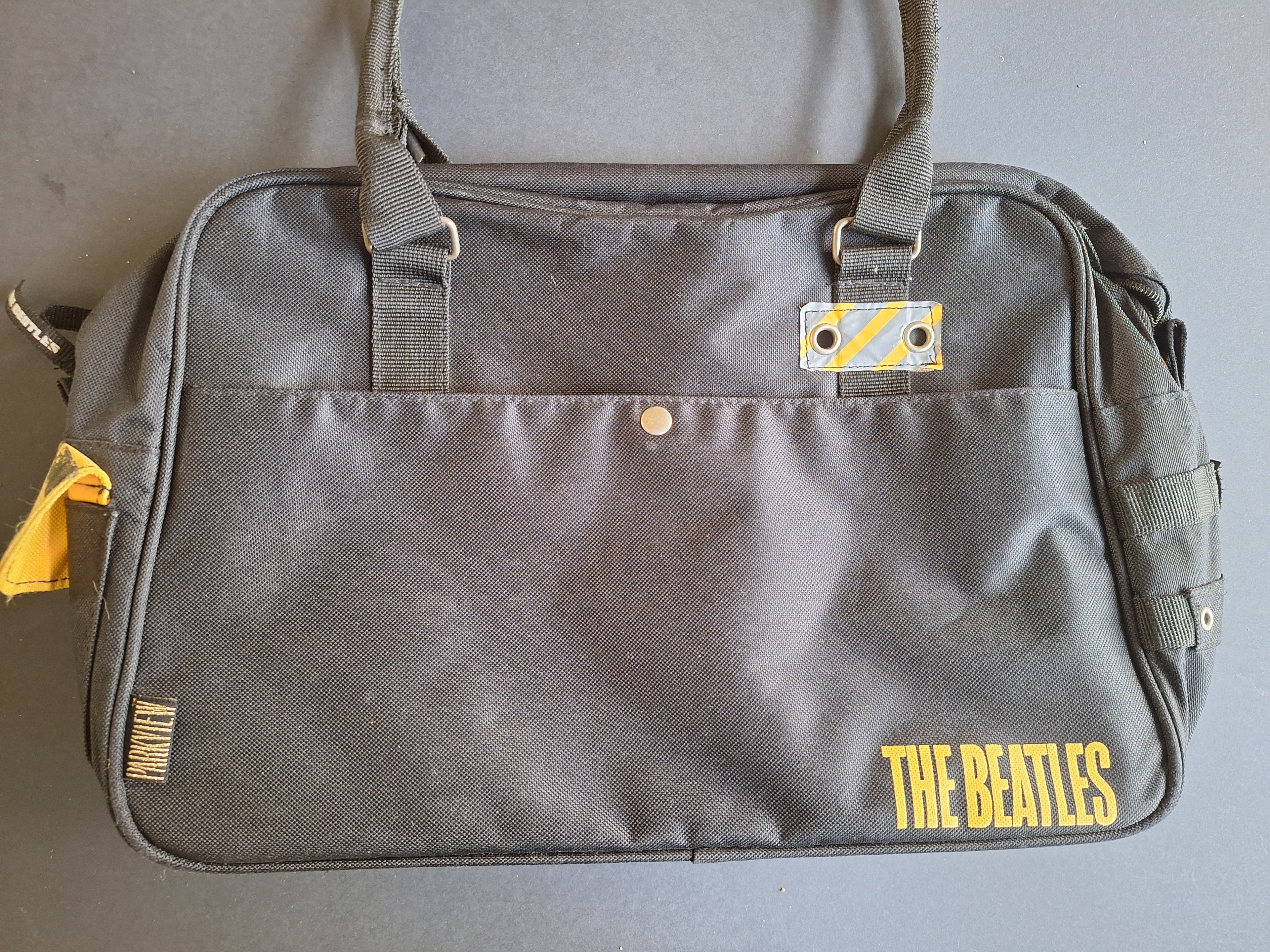 The Beatles Shoulder/Handbag (Black with Yellow Print) | Sgt. Pepper Design