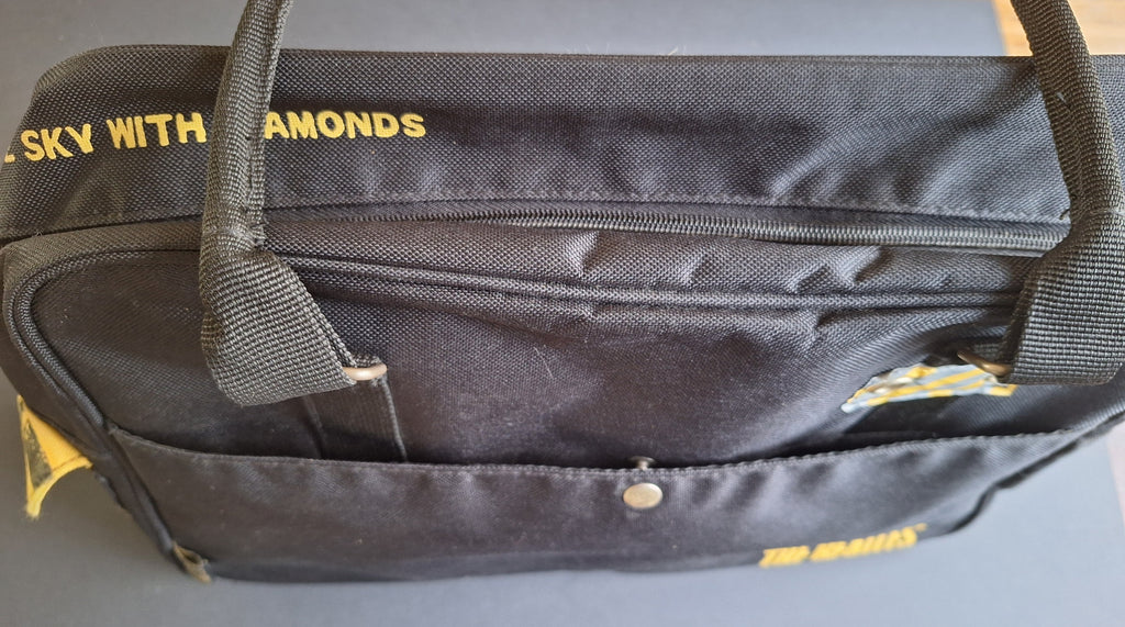 The Beatles Shoulder/Handbag (Black with Yellow Print) | Sgt. Pepper Design