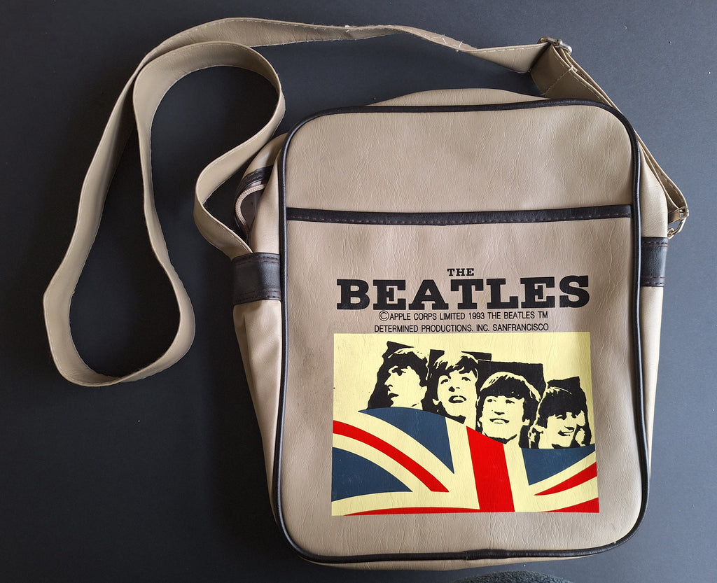 The Beatles Shoulder Bag (Beige) | Apple Corps 1993 | Retro Band Bag