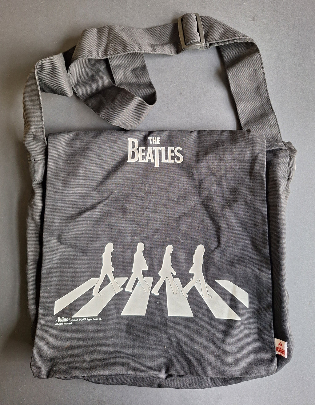 The Beatles Shoulder Bag (Black with White Print) | Abbey Road Design