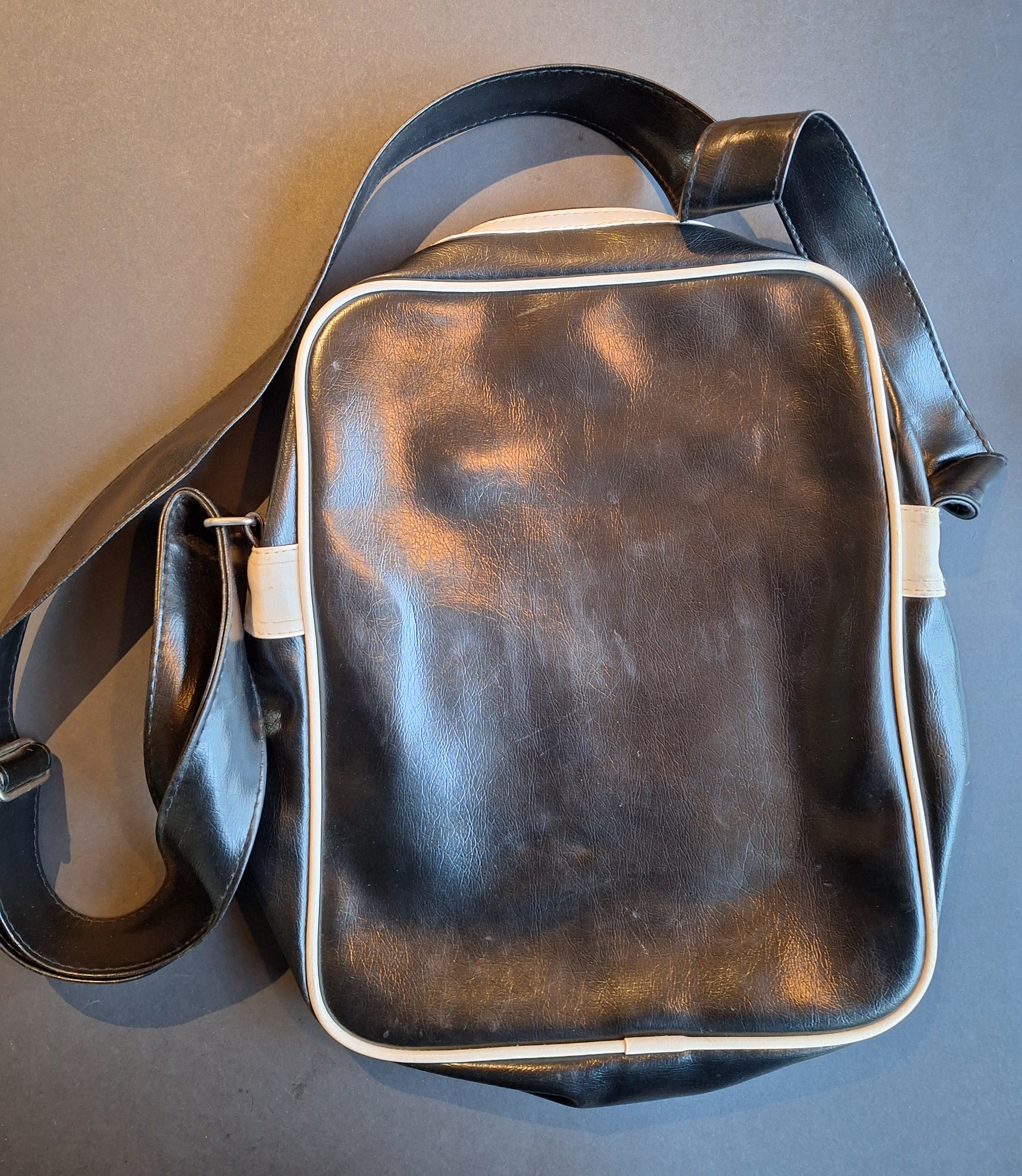 The Beatles Shoulder Bag (Black with White Trim) | Retro Band Bag