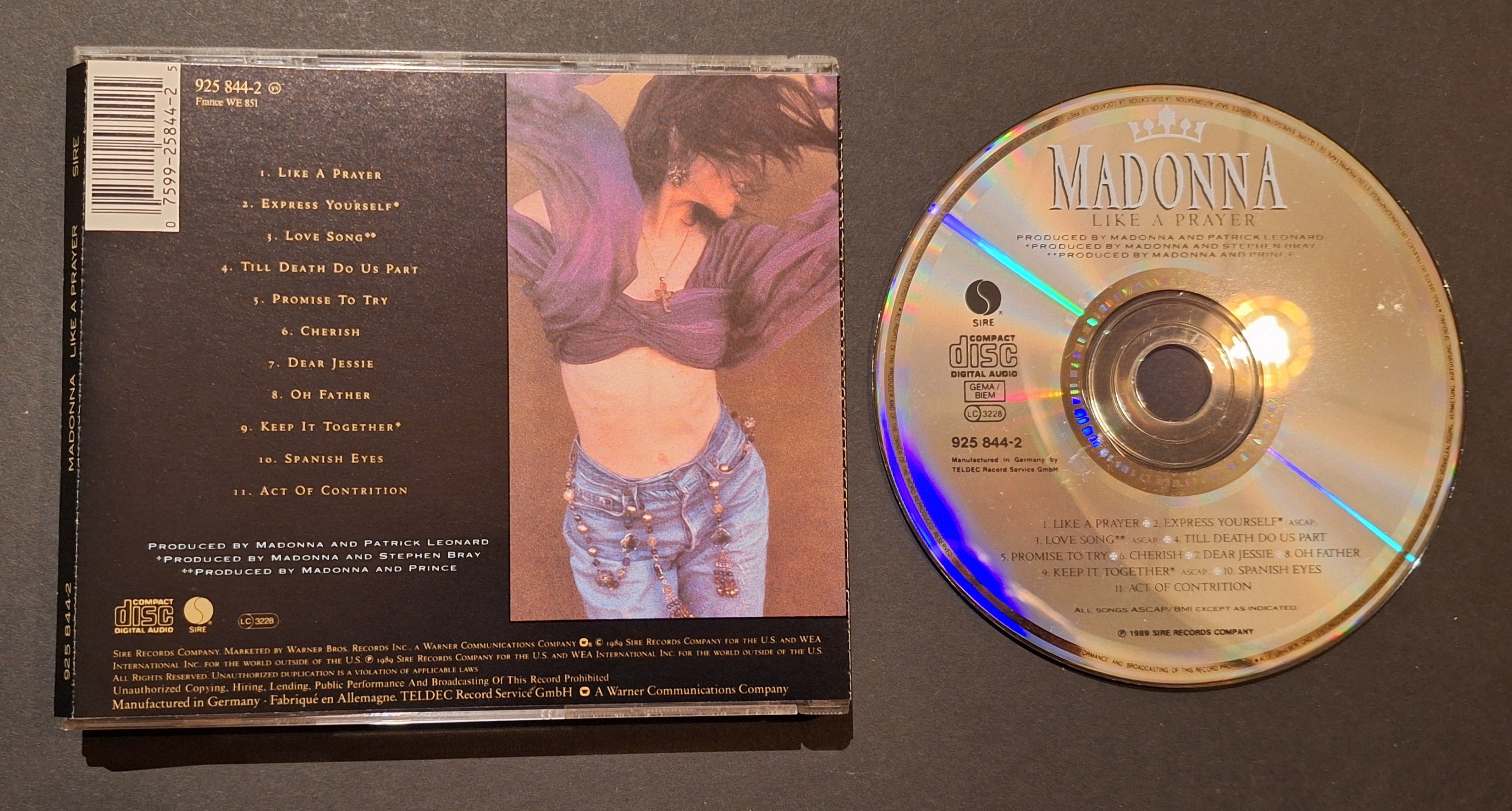 CD - Madonna – Like a Prayer (Vintage)