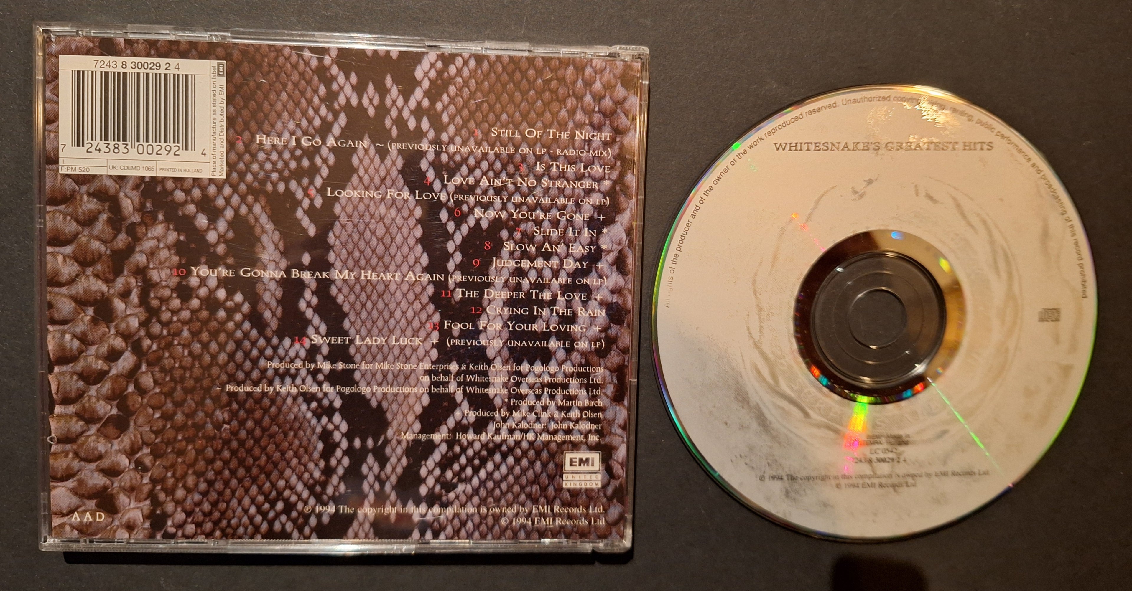 CD - Whitesnake – Greatest Hits (Vintage)