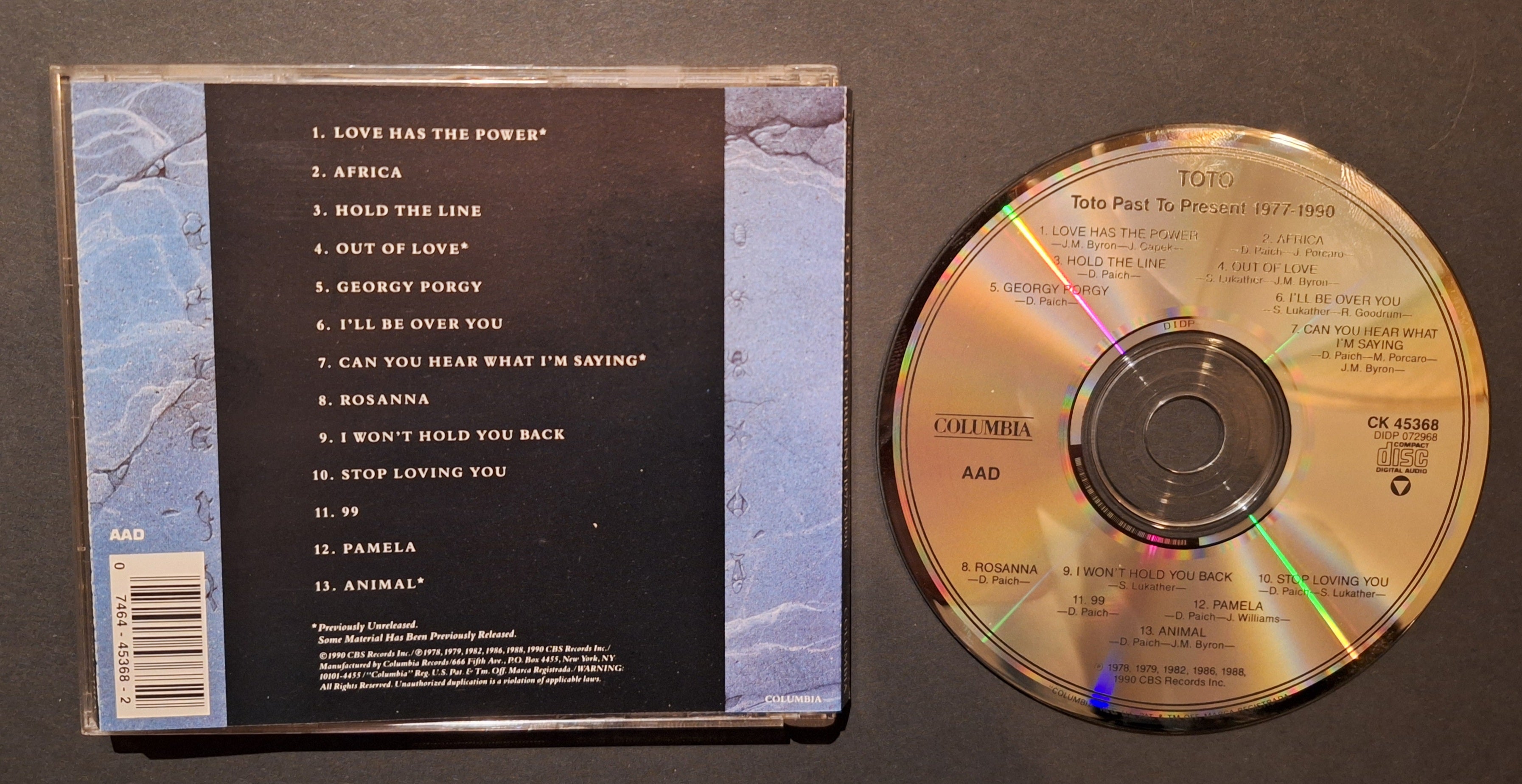 CD - Toto – Past to Present 1977–1990 [Vintage]