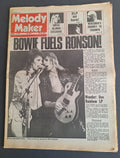 MUSIC POP NEWSPAPER – Melody Maker 26 January 1974 – David Bowie / Mick Ronson – Vintage