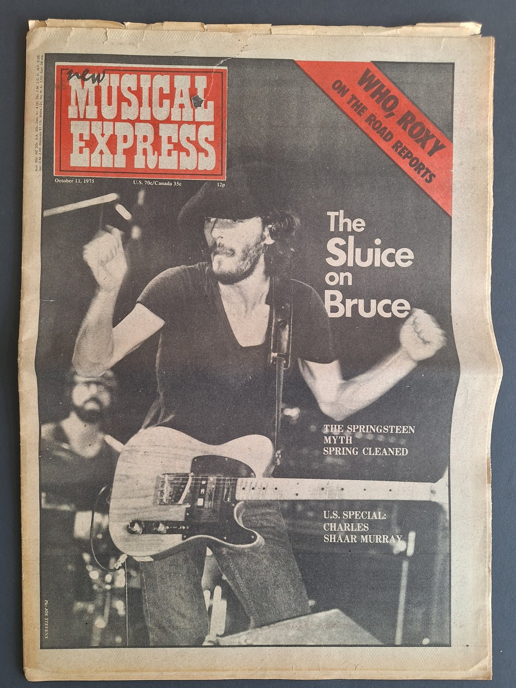 MUSIC POP NEWSPAPER – New Musical Express 11 Oct 1975 – Bruce Springsteen – Vintage NME